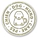 Produktbild 2 x Hund Hund Cane PES Chien Vinyl Aufkleber Aufkleber Laptop Reise Gepäck Auto Ipad Schild Fun # 6793 - 15cm/150mm Wide