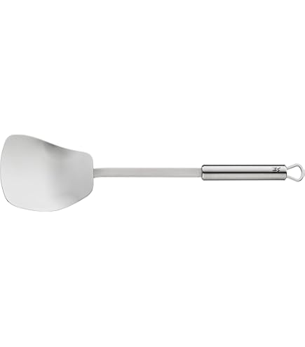 Fissler Originele professionele collectie/grote roestvrijstalen spatel, dunne braadspatel met sleuf, premium keukenhulp