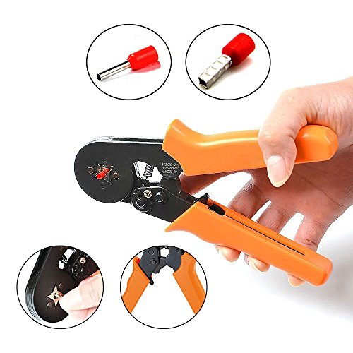 Zilong 800 Stecker Crimpzange Set, Crimper Zange mit 0.25-6.0mm Crimp Tool Adernendhülsen, Crimpwerkzeug set für isolierte, unisolierte Drahtseil-Ratschenkabelschuhe Kabelschuhe - 3