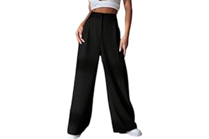 GRECIILOOKS Women High Rise High Waist Trousers Flared Korean Style Formal Pants| Elegant Workwear for Office, College & Even