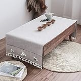 ★ Exquisito bordado, elegante, con flecos, fresco y juguetón, juguetón y práctico, y puedes usarlo en refrigeradores y gabinetes de TV.