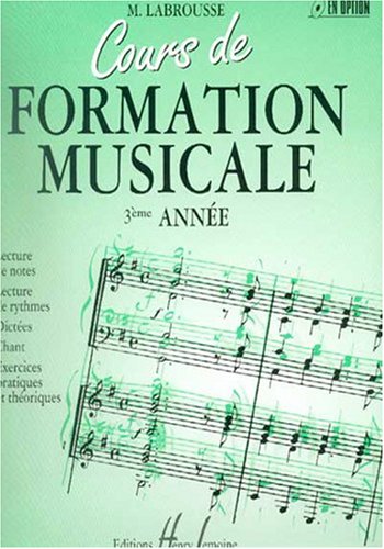 Book's Cover of Cours de formation musicale - 3 ème année