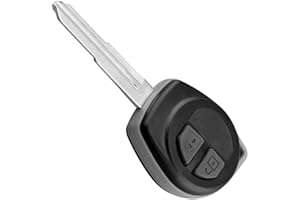 OcioDual Carcasa de 2 Botones Compatible con Suzuki Vitara Swift Ignis SX4 Liana Alto, Funda de Reemplazo para Llave Mando a Distancia Moto con Espadín Virgen, Cubierta Rígida