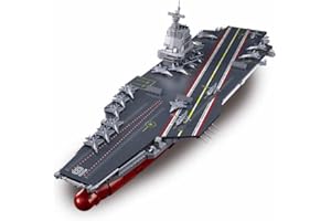 Sluban Fujian M38-B1188 - Set di modelli portaerei, scala 1:450, 1312 pezzi, nave da guerra marina
