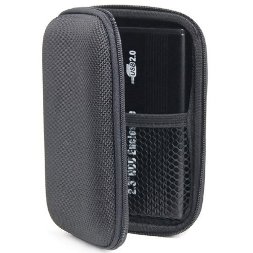 Yahee Festplattentasche Schutztasche Hülle für externe Festplatten für 2.5 Zoll HDD/SSD - 5