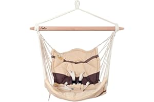 ‎LOLA HÄNGEMATTEN Unbekannt Lola Bella Chica Cappuccino Oeko-Tex 100 Luxus Babyhängematte Babywiege Kinderhängesessel