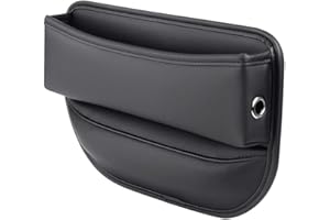 ZOSONET Aufbewahrungsbox für Autositze,Autositz Lücken Organizer, PU Leder Autositz-Aufbewahrungsbox, Vordersitz Lückenfüller Autositz Seitentaschen Organizer Für Handys, Geldbörse, Karten, Münz