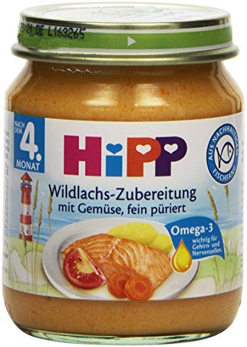 Preisvergleich Produktbild HiPP Wildlachs-Zubereitung mit Gemüse, 12er Pack (12 x 125 g)