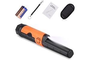 HFRYPSHOP Metal Detector, Pinpointer Metal Detector IP68 Completamente Impermeabile (8M), 3 Modalità Promemoria, Alta Sensibilità, con Luce LED e Batteria 9V, Metal Detector Portatile per Snorkeling, Spiagge