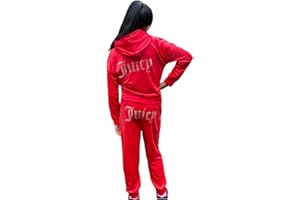 J5fashion Kids Velour Cuffed Leg Tracksuit with Studded Print, Zipped Jacket and Leggings