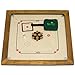 Price comparison product image Garden Games Championship Carrom Board Set With Premium 16mm Thick Ash Playing Surface and Heavy Rosewood Frame - Superb Rebound - Weighs 18kg - Includes Coins, Striker and Powder