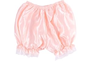 lijun Bloomers di Seta Imitazione delle Donne Ruffles Mutandine di Pizzo Mutandine di Zucca vittoriane Pantaloncini di Zucca Tinta Unita Vestito da Ballo con Gonna Divisa