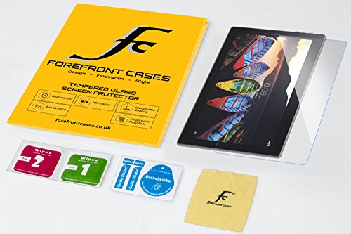 Forefront Cases® [HD KLARHEIT] Gehärtetes Glas Bildschirm Schutz Protektor Folie für Lenovo Tab 3 10 Business / Tab 2 A10-70 / Tab 2 A10-30 [ULTRA DÜNN nur 0.3mm] - 7