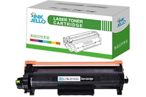 Inkjello TN-2510XL Toner Cartridge Compatible With Brother DCP-L2620DW DCP-L2627DW DCP-L2660DW HL-L2400DW HL-L2400DWE HL-L2445DW HL-L2447DW MFC-L2800DW MFC-L2835DW MFC-L2860DW Black (1-Pack)