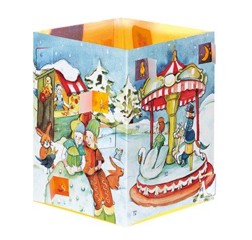 Preisvergleich Produktbild Weihnachtsmarkt Teelicht-Adventskalender-Karte