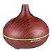 Produktbild VicTsing Aroma Diffuser, 300ml Ultraschall Humidifier mit 7 Farben LED Luftbefeuchter Aromatherapie Öle Diffusor Tragbarer für Kinderzimmer Haus, Wohnzimmer, Büro, Yoga, Spa (300ml, Rotbraun Maserung)