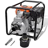 Potencia nominal: 6,5 HP Bomba de Agua con Motor de Gasolina 80 mm Conexión 6,5 HP