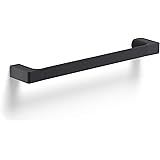 PORTA ASCIUGAMANI MODERNO DA 35 CM IN NERO OPACO DA MURO | PALAZZO