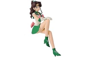 Luxetoys Tsukino Usagi Anime Figur Sailor Mercury, Mars, Venus, Jupiter Figur mit sitzender Position, 12cm Modell Statue als Auto Dekoration(Sailor Jupiter)