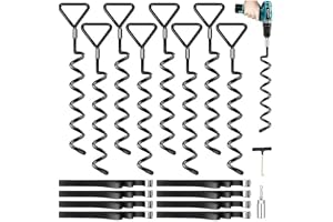 Golvankare studsmatta 8-pack markankare med remmar