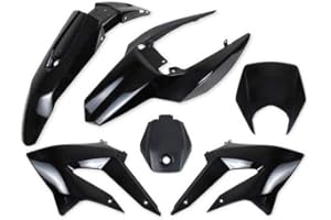 Teknix carrosserie 6 pièces derbi Senda carénages Noir