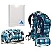 Produktbild Satch Schulrucksack-Set 4-tlg Pack Blister 932 karo blau-türkis