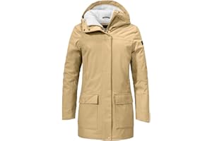 Schöffel Wiatro- i wodoodporna damska parka z regulowaną talią, płaszcz zimowy z 4-kierunkowym stretchem i podszewką z pluszu Kobiety Ins. Parka Rotterdam L