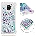 Produktbild Roreikes Samsung Galaxy A6 2018 Hülle,Schutzhülle Glitzer Hülle Glänzend Dynamisch Treibsand Flüssige Fließend Anti-Rutsch Kratzfest Silikon Schale Transparent Handyhülle Cover Tasche Case Etui Bumper für Samsung Galaxy A6 2018