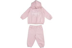 Prénatal, Completo Tuta Neonata Non Felpata, Pantalone Lungo e Felpa in Morbido Cotone, Abbigliamento Bambina