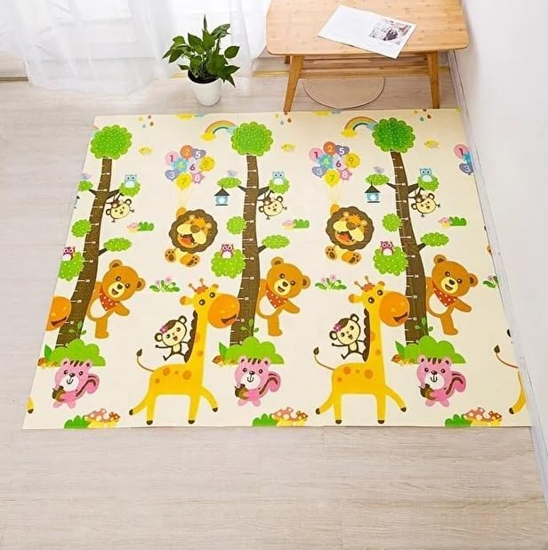 DELT Katlanabilir Çift Taraflı Oyun Matı-Oyun Halısı 150x200X1 Cm (TAŞIMA ÇANTALI)
