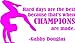 Produktbild wandaufkleber 3d schlafzimmer Gabby Douglas Hard Days Make Champions Quote- Gymnastica Inspirational Vinyl Wall Sticker Decal For Home Decor Or Girls Bedrooms - 8 Inch X 14 Inch
