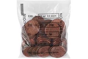 QUICK PACK SUPPLIES LTD 1000 Pack - No Mixed Coin / Bank Bags