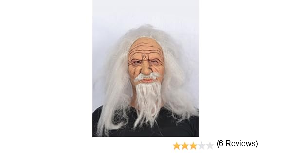 Masque Latex Vieux Sorcier Adulte Generique