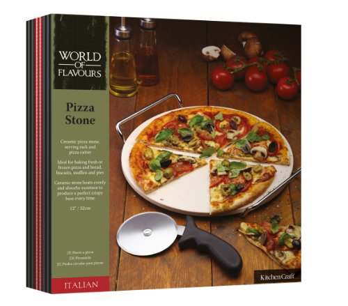 Kitchen Craft Pizzastein-Set, 3-teilig - 2