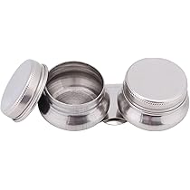 PATIKIL 2 x 1.8 Tavolozza Tazze, Vernice Barattolo Contenitore Tazza