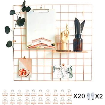 ANZOME Tumblr Deko Gitter pinnwand, das Wandgitter Gold Wird für Fotos