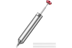 CVMGO Premium Solder Sucker Pump High-Power Desoldering Tool with Innovative Heat-Resistant Silicone Nozzle One-Handed Operation Precision Solder Removal Anti-Clogging Design