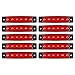 Produktbild 10pcs 6 SMD LED vordere hintere seitliche Markierungs-Anzeigen Lampe-Rücklicht-Licht für 12V / 24V LKW / Anhänger / Lorriess