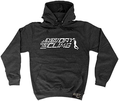 Adrenaline Addict - Everyday Is An Awesome Day Climb Rock Climbing Hoody Climb Bouldering Climber Gloves Gear Birthday Gift Christmas Present - Hoodie