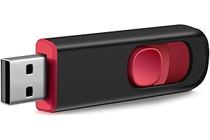 Chiavette USB 64GB Pendrive, MAKACTUA USB 2.0 USB Unità Flash 64 Giga Memoria USB Stick con Design Retrattile per Laptop PC Desktop Rosso