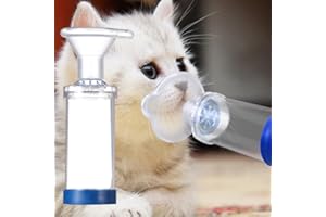 GOVNPJ Cámara de Aerosoles, Junta de inhaladores para Gatos o Perros, para Mascotas, con mascarilla, para Ayudar a Las Mascotas a Respirar y distribuir medicamentos
