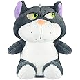 Ultra 10 inch Angry Cat Fully Stuffed Soft Premium Plush Toy for Kids & Adults in Black | Snuggling and Playtime | Animal Toy | Birthday Gift | Anniversary | Christmas | Diwali | Home Decor