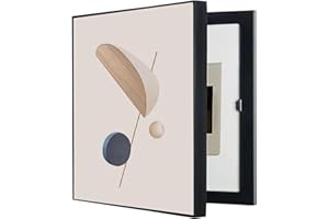 AWSAD Cache Compteur Electrique, Cache Tableau Electrique Decoratif Cacher Les Peintures Art Mural avec Cadre Poster DéCoration Salon(C,30x40CM/11.8x15.7in)