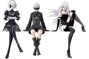 Ciyoulio Siedzący stoper do makaronu, figurki Anime Automata A2/9S Yorha 2B, fajna figurka anime, na biurko