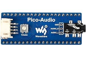 COOLWELL Audio Expansion Module For Raspberry Pi Pico, Headphone And Speaker Signal Output At The Same Time, Wide Range Audio Sampling Rate