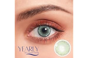 MISLENS Pack Lentillas de Hidrogel blandas 1 par Lentes de contacto color verde sin graduación. Duración: 12 meses. Incluye de regalo estuche y 10ml de solución. (VERDE TURQUESA)