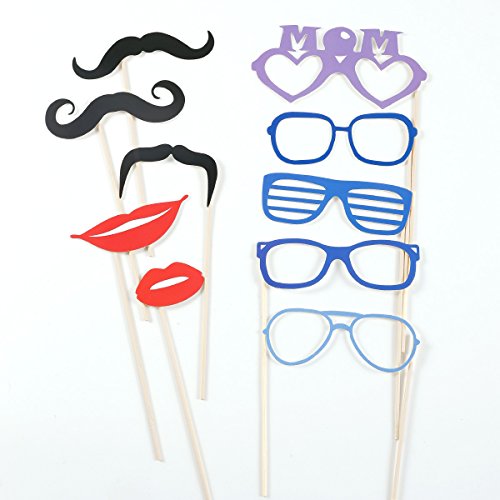 31tlg. Boy Foto Verkleidung Photo Booth Props Maske Baby Taufen Party Geburtstag Fotorequisiten Fotoautomaten Baby shower Partymitbring - 5