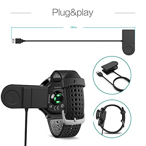 Garmin Forerunner 230 235 630 735XT Ladekabel , TUSITA® Ersatz USB Charge Ladegerät Lade Kabel Draht Datenkabel für Garmin Forerunner 230 235 630 735XT - 3