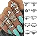 Produktbild Damen Knuckle Ring Set Boho Frauen Midi Ringe Schmuck Punk Style (10pcs)