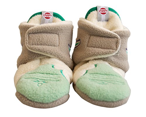 Lodger Slipper with Anti Slip Stars (12 - 18 Months, Native Emerald)